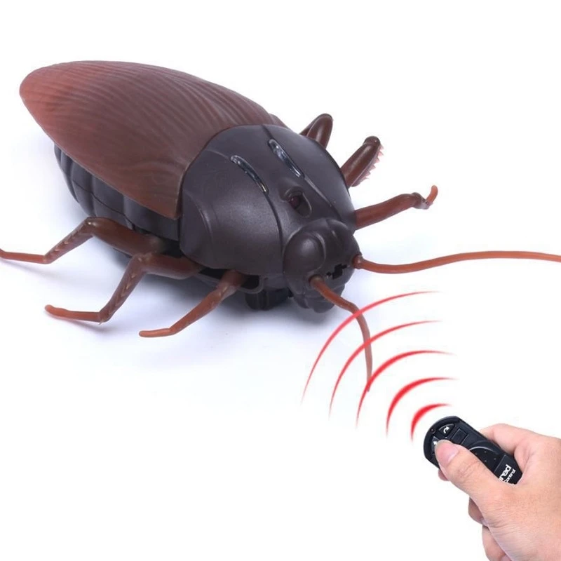 

Gags Practical Jokes Funny Prank Toys Simulation Cockroach/Spider/Ants Infrared Toys Eyes Shine Tricky Scary Toy Christmas Toys