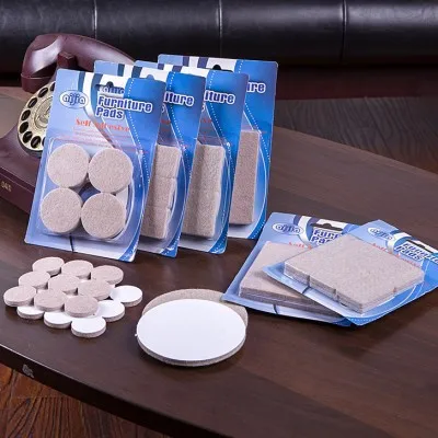 

1-24PCS Self Adhesive Furniture Leg Feet Rug Felt Pads Anti Slip Mat Bumper Damper For Chair Table Protector Hardware