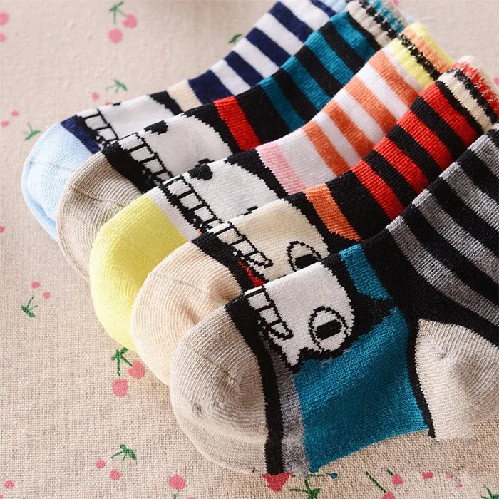 Носки для мальчиков Новое поступление, 3 пар/лот, коллекция года, весенне-осенние детские носки с рисунками для малышей, C-cll-012-3