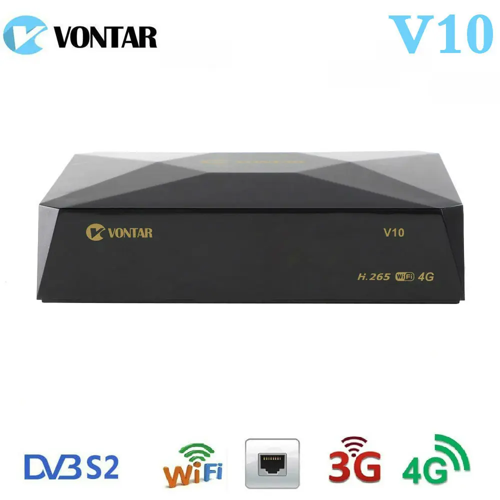 

V10 DVB-S2 Digital Satellite Receiver Plus 8PSK Support 3/4G modem CS cline Stalker Xtream Spain Portugal TPList PK Gtmedia V7S