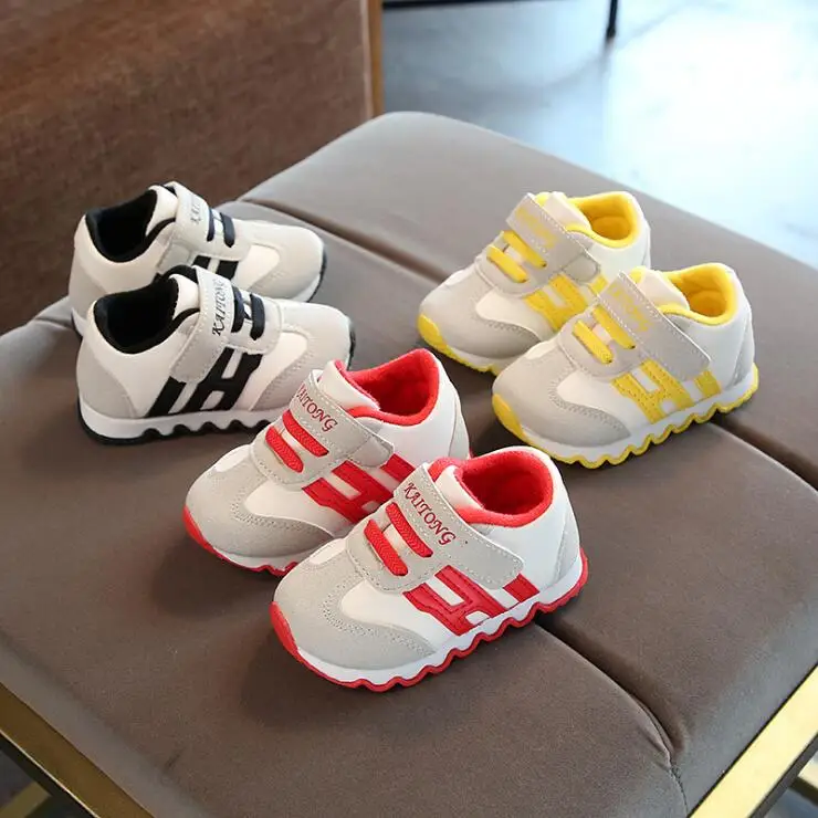 

25% autumn Baby girls boys Casual sport Shoes pachwork pu shoes add cotton warm shoes 3color 16-20 TX09