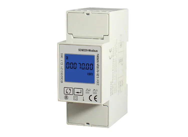 SDM220 Modbus RS485 однофазный кВт/ч счетчик энергии, din-рейка мультиметр, цифровой ЖК-счетчик энергии AC230V