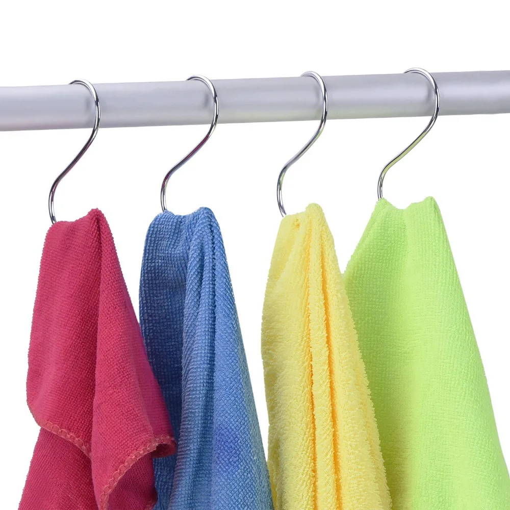 S Shaped Hooks Hanging Hooks Hangers for Bathroom, Bedroom, Office and Kitchen ( 20 Pack )