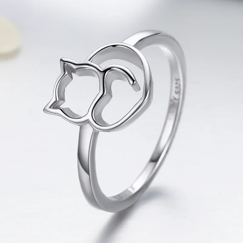 Genuine Sterling Silver Cat Rings Genuine Sterling Silver Cat Rings