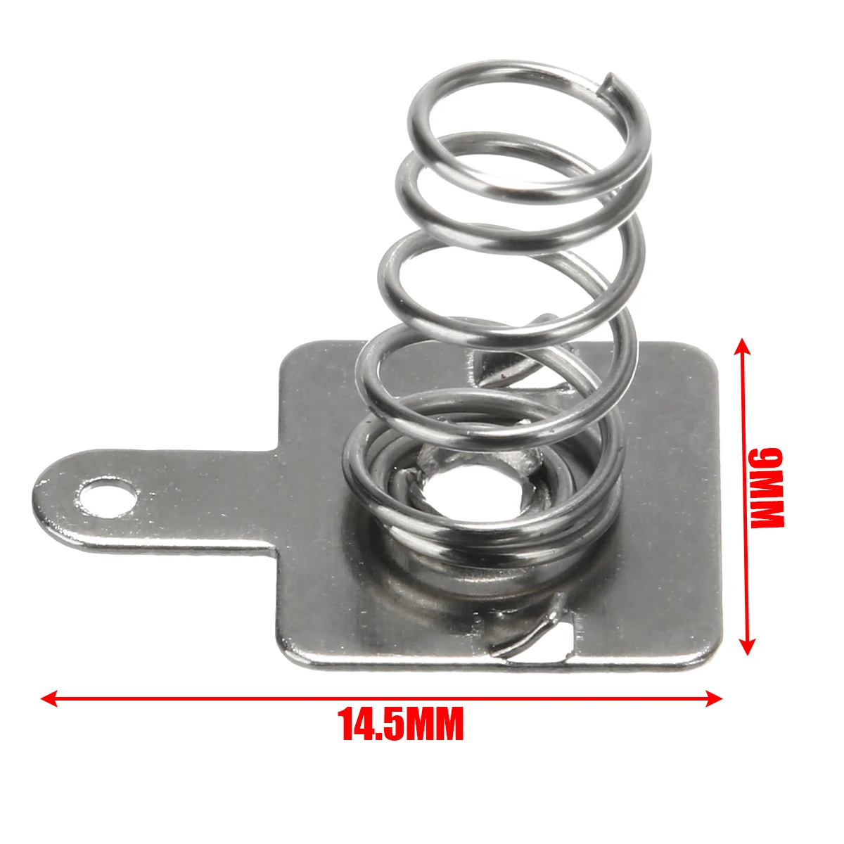 10Pairs Silver Replacement Metal Batteries Spring Contact Plate 14.5x9mm For AA AAA Batteries