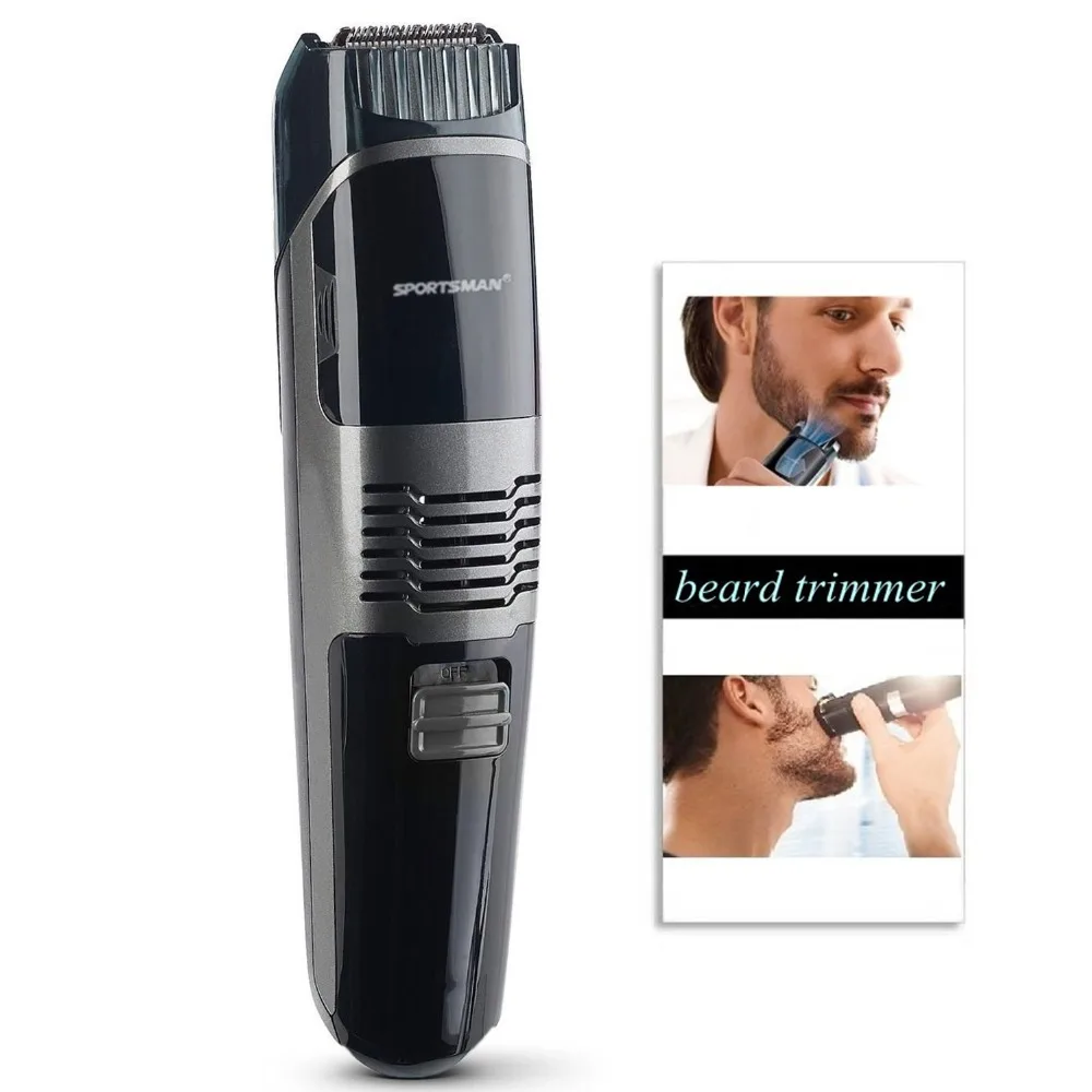 

Professional Vacuum beard trimmer for men trimer stubble mustache shaping tool beard shaving cutter machine grooming kit comb