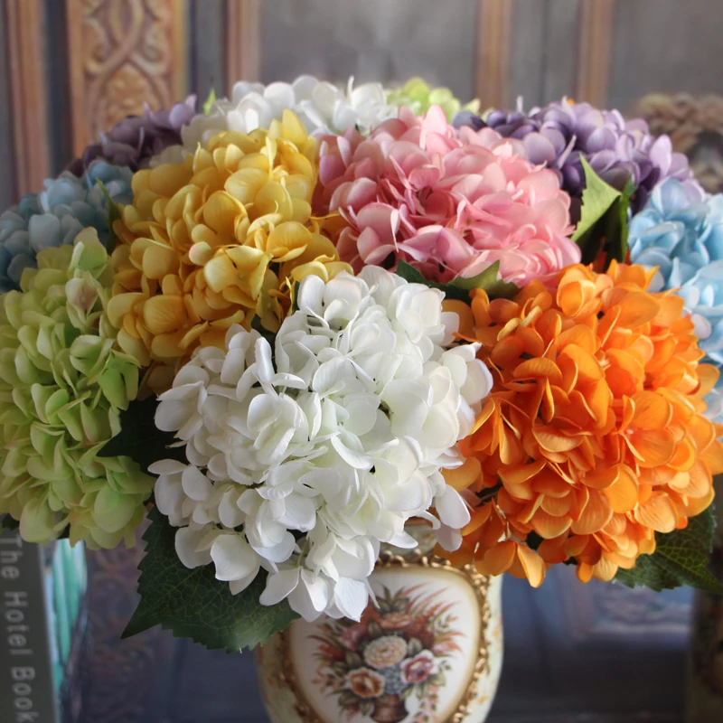 Yellow French Rose 1 Bouquet Artificial Silk Peony Flower ...