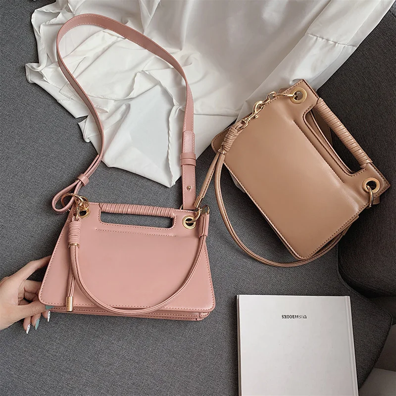 

Luxury Pu Leather Women Brand Top Handle Bags Vintage Women's Shoulder Bags Crossbody Bags For Women European Fashion Tote Bolsa