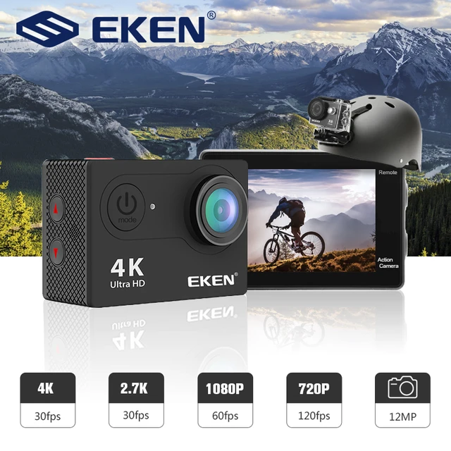 EKEN-cámara de acción H9R H9 Ultra HD, 4K, WiFi, 2,4G, Control remoto, pantalla de 2,0 ", 30M, impermeable, deporte EKEN-cámara de acción H9R H9 Ultra HD, 4K, WiFi, 2,4G, Control remoto, pantalla de 2,0 ", 30M, impermeable, deporte