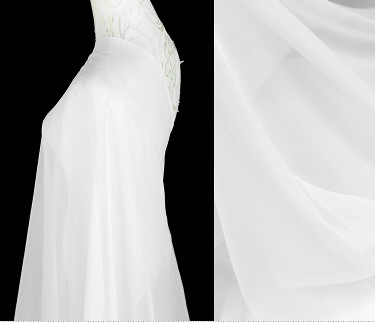100 см* 114 см Высокое качество свадебное платье Материал черный белый шелк жоржет ткань прозрачная