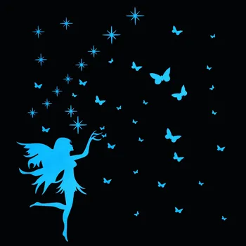 

Fairy Stars Butterfly Glow in the Dark Wall Sticker Kids Room DIY Decoration Luminous Decal Boy Girl Bedroom Children Home Decor