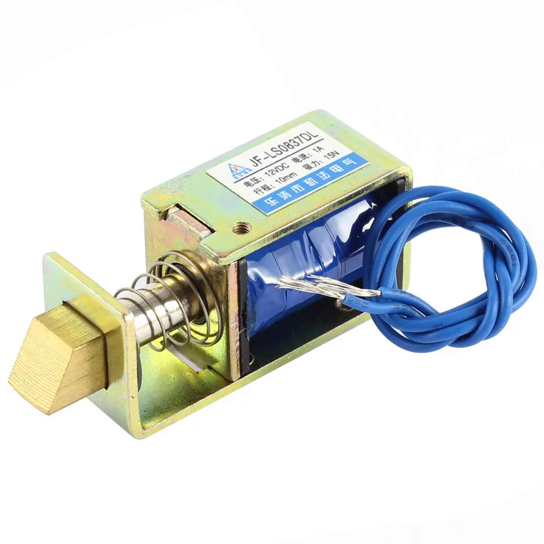 

UXCELL Jf-Ls0837dl 12V 1A 10Mm 15N Pull Type Open Frame Electromagnet Solenoid For Door Lock