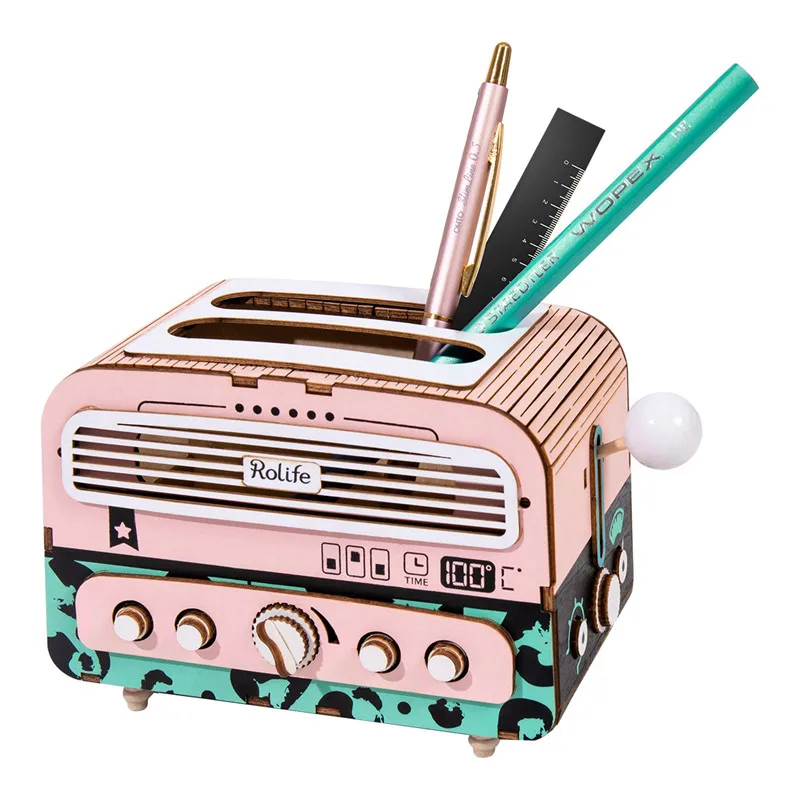 Robotime Новое поступление DIY тостер 3D деревянная игра-головоломка подарок и ручка держатель для детей друг Популярная игрушка TG14 - Цвет: TG14 Toaster
