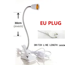 Настольная лампа Регулируемая База держатель переключатель on/off 360 градусов витой гибкие металлические с зажимом led настольная лампа лампы