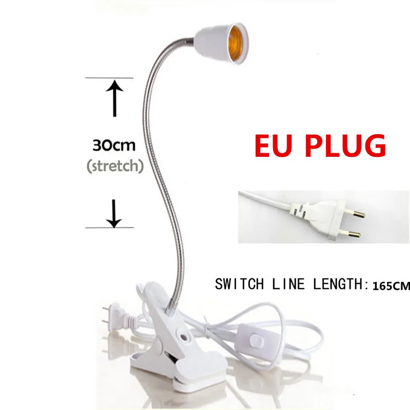 Reading Desk Lamp Adjustable Base Holder switch on/off 360 Degree