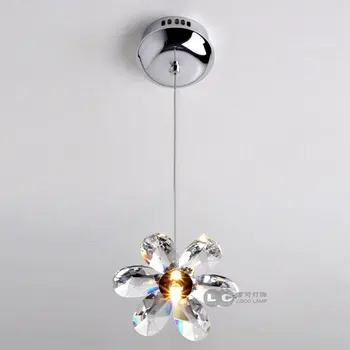 

crystal flower pendant light modern lighting living room lamp bedroom lamp aisle lighting