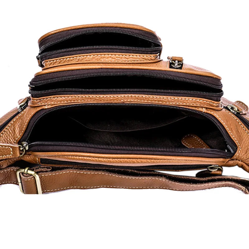 Для мужчин ретро кожа поясная сумка Хип кошелек телефон бум ремень сумки с регулируемым ремешком для на открытом воздухе тренировки