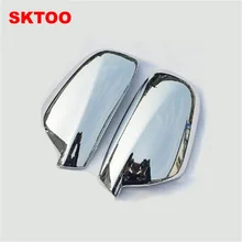 SKTOO для 2004-2012 peugeot 307 CC SW 407 дверь боковое крыло зеркало хромированная крышка заднего вида крышка аксессуары 2 шт. в комплекте автомобиля Stying