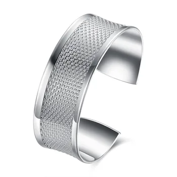

925 Silver Bracelet Fashion Jewelry Brand For Women Love Bangle Silver Bracelet Classic Top Quality Webbing Wedding Jewelry Gift