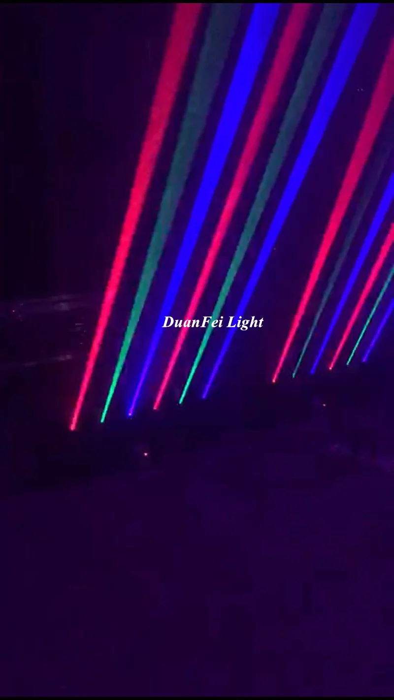 6 eyes laser rgb single color beam moving-6