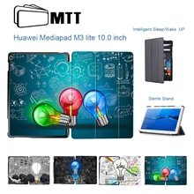 MTT для huawei MediaPad M3 Lite 10 защитный чехол тонкий из искусственной кожи флип-стенд смарт-чехол для планшета 10,1 ''BAH-W09 BAH-AL00 Funda