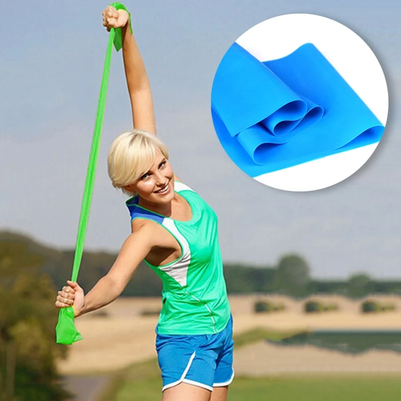 Yoga Stretch Strap Resistance Bands Loop Elastic Gym Exercise Resistance Strap Ankle Bands Resistance Fitness Bands