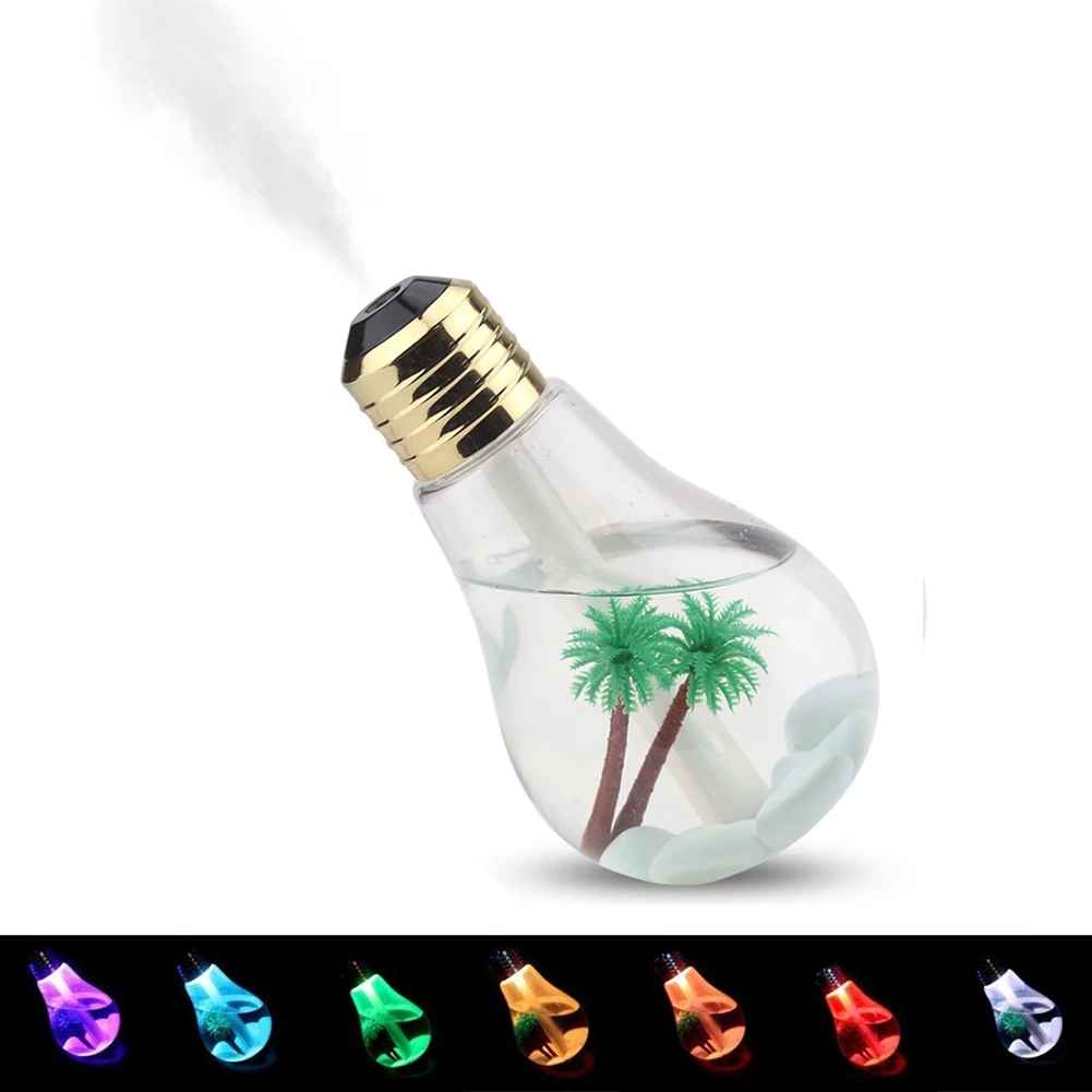 

400ml 7 color LED Lamp Air Ultrasonic Humidifier for Home Essential Oil Diffuser Atomizer Air Freshener Mist Maker