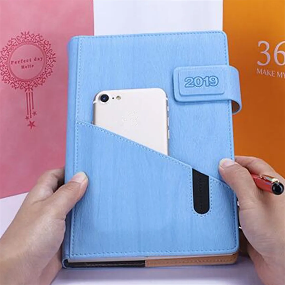 A5 Planner Diary Scheduler School Study Notebook Diary Weekly Planner Notebook School Office Supplies for Phone