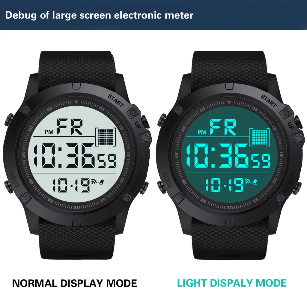 Часы мужские/женские спортивные часы водонепроницаемые светодиодные цифровые наручные часы Reloj de hombre Wd3