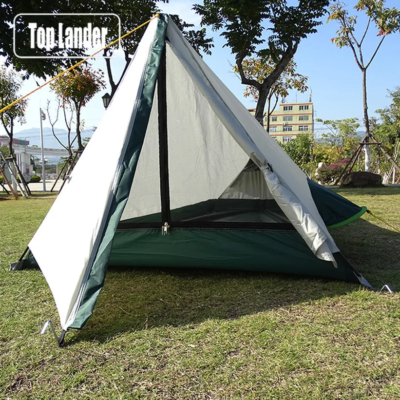 

Lightweight Camping Tent 1 Person Ultralight Waterproof Outdoor Hiking Single Small 1 Man Bivvy trekking Tent for Backpacking