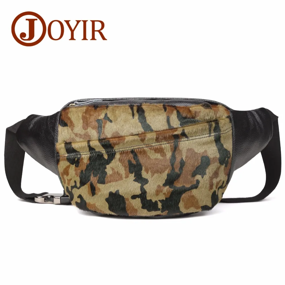 

JOYIR Men Bag Genuine leather Chest Bag Vintage Camouflage Single Shoulder Bag Messenger Crossbody Bag Travel Chest Pack for Men