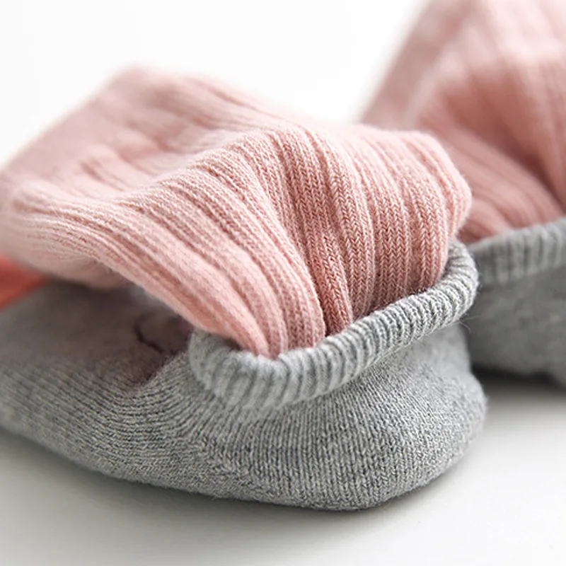 BalleenShiny/толстые носки со съемным рисунком для малышей теплые Нескользящие Длинные Носки с рисунком поросенка для малышей милые детские носки на осень и зиму