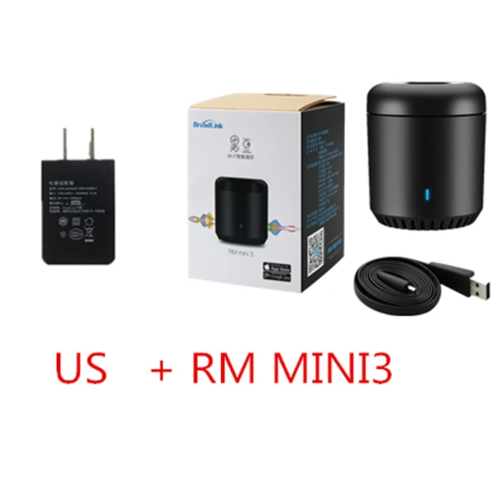 Broadlink RM Mini3 Универсальный Интеллектуальный WiFi/IR/4G беспроводной ИК пульт дистанционного управления через IOS Android умный дом автоматизация Новинка - Цвет: US PlugRM Mini3