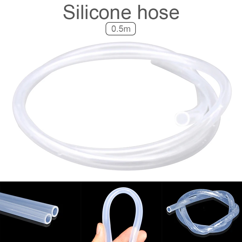 

8 x 500MM Food Grade Transparent High / Low Temperature Resistance Wireless Rechargeable Electric Water Pump Silicone Hose