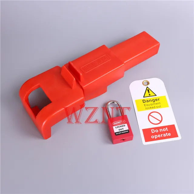 Red Universal Butterfly Valve Lockout ,butterfly valve locking device