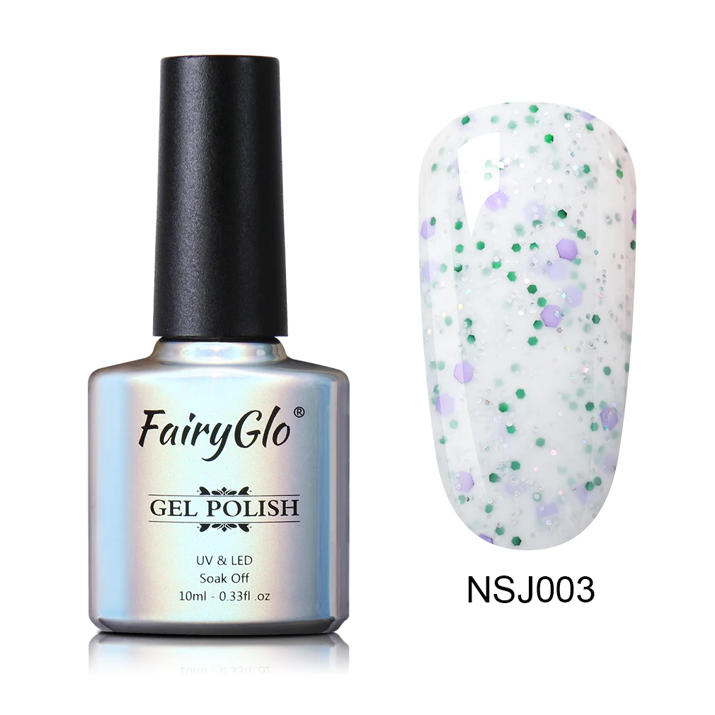 FairyGlo 10 мл сырный песок Гель-лак для ногтей замочить от длительного действия Гель-лак для маникюра УФ-гель для ногтей Полупостоянный лак - Цвет: NSJ003