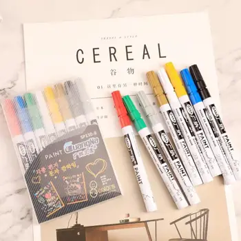 

0.7mm Paint Pen Diy Album Super Cool Black Card Graffiti Pen 0.7mm Extra Fine Point Paint Non-toxic Permanent Non-toxic Pen