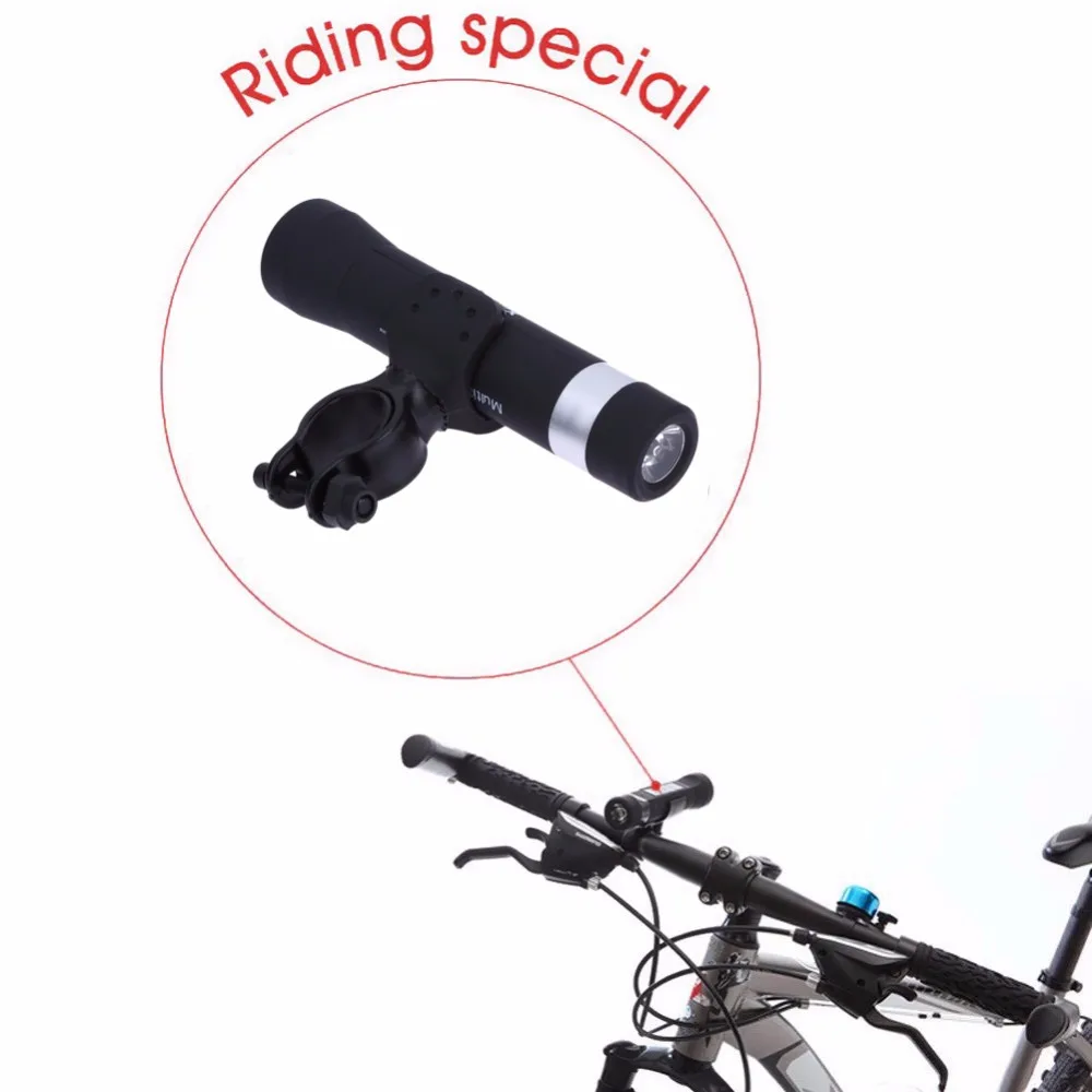 Discount Bright Bicycle Light 2200mAh Power Bank Bluetooth Speaker USB Rechargeable LED Light Flashlight Bike Lamp Cycling Music Player 2