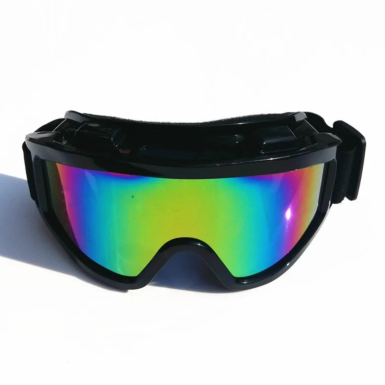 Лыжные очки UV400 ветрозащитный пылезащитный снег может встроенный близорукость линзы Spone лыжные очки - Цвет: Black colorful