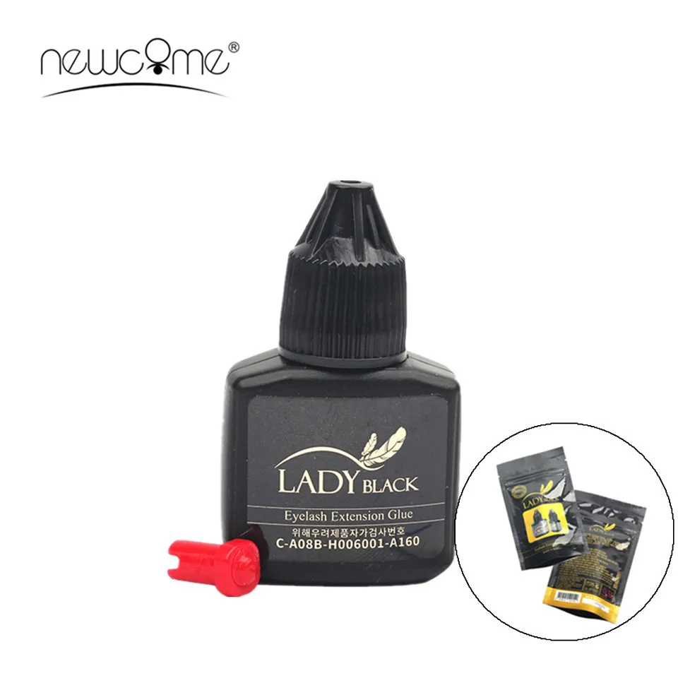 10ML/Bottle Eyelash Extension Glue Lady Black Adhesive 3 4S Fast Drying
