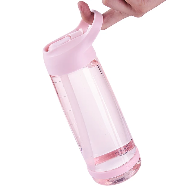 1000ml Outdoor Water Bottle with Straw Sports Bottles Eco-friendly with Lid Hiking Camping Plastic BPA Free H1098 5