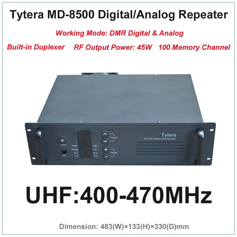 Цифровая и аналоговая рация Tytera TYT MD 8500 UHF 400 470 МГц DMR профессиональный репитер