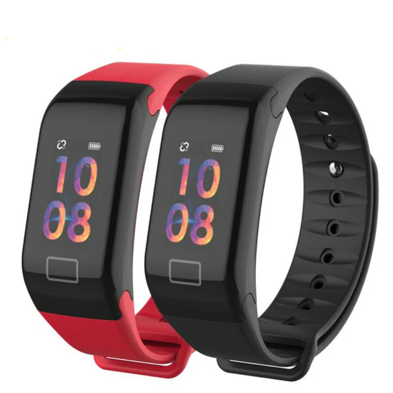 

F1Plus Smart Bracelet Color Screen Blood Pressure Fitness Tracker Heart Rate Monitor Smart Band Sport for Android IOS