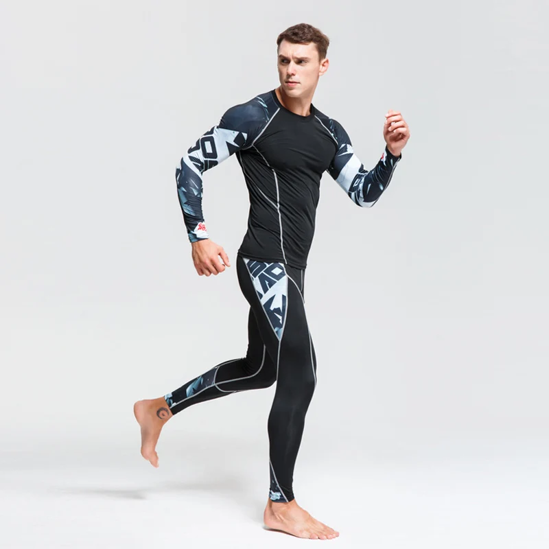 

New Men's Thermal underwear Base layer Tracksuit Warm Men's Winter Sports Suits Compression Sportswear Thermal Underwear 4xl