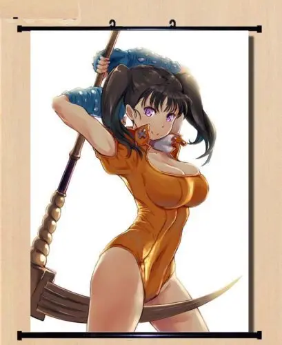 Настенный прокрутка Nanatsu no taizai Diane домашний декор плакат | Дом и сад
