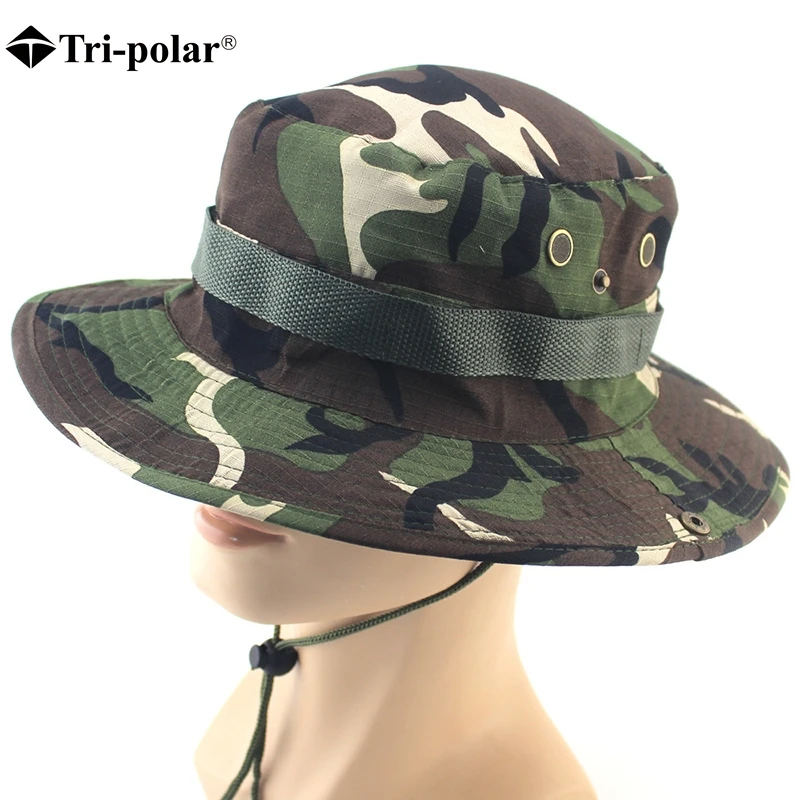 Buy Tri polar Hiking Caps Summer Men Military Camo
