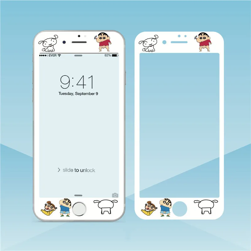 Милое Защитное стекло для iPhone 8 plus 7 мультяшное закаленное 6 s 3D защита экрана с
