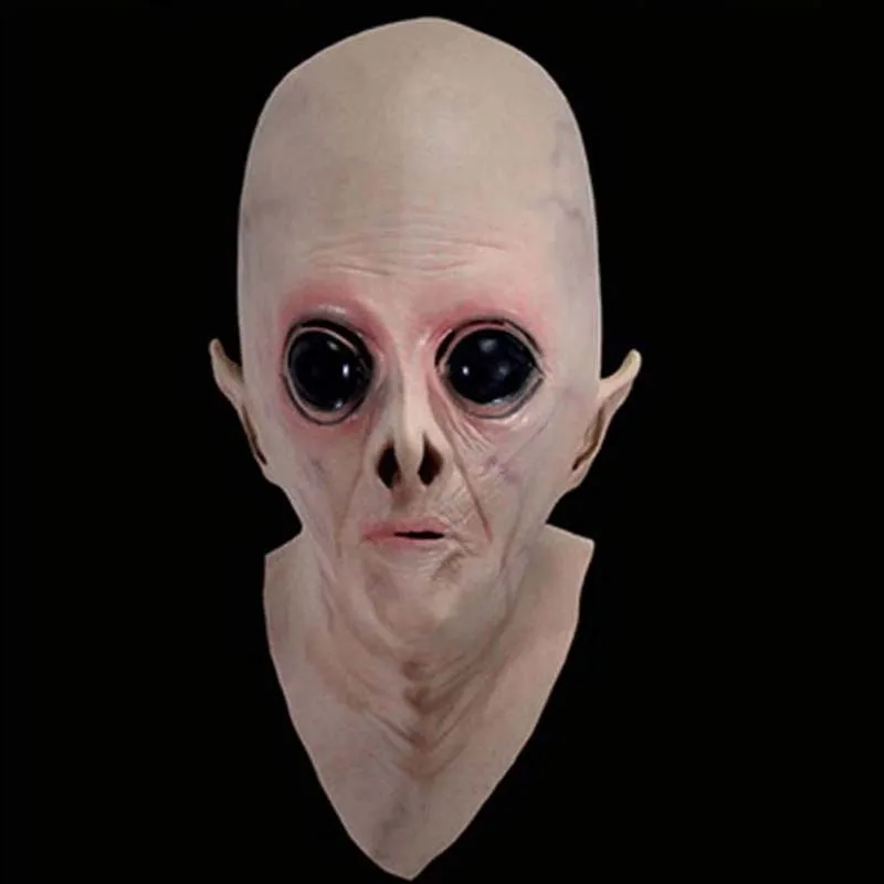 1 шт. Хэллоуин жуткая латекс НЛО инопланетянин маска для Хэллоуина полный головы маски