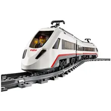 DIY LEPINES City Trains High-speed Passenger Train Building Blocks Sets Bricks Model Kids Toys Christmas present for kids