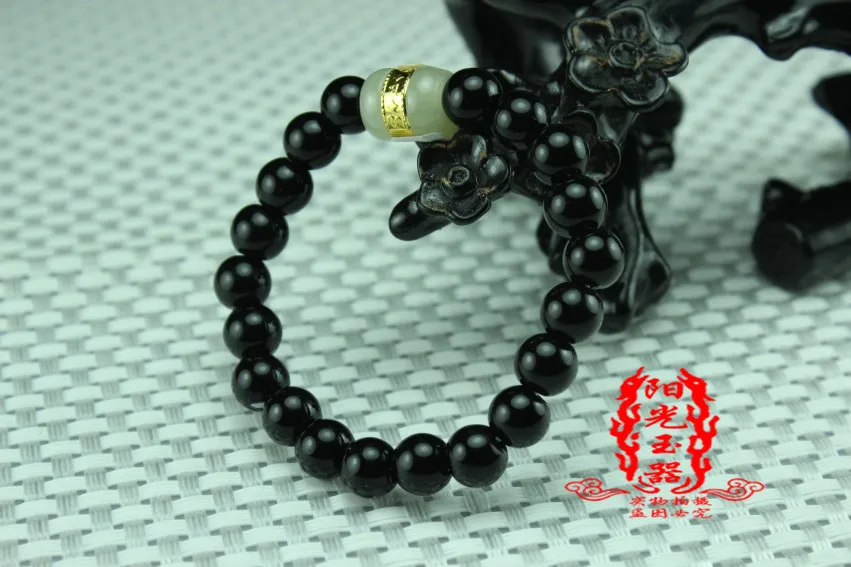 Браслет Hetian jade Black Onyx road link для влюбленных